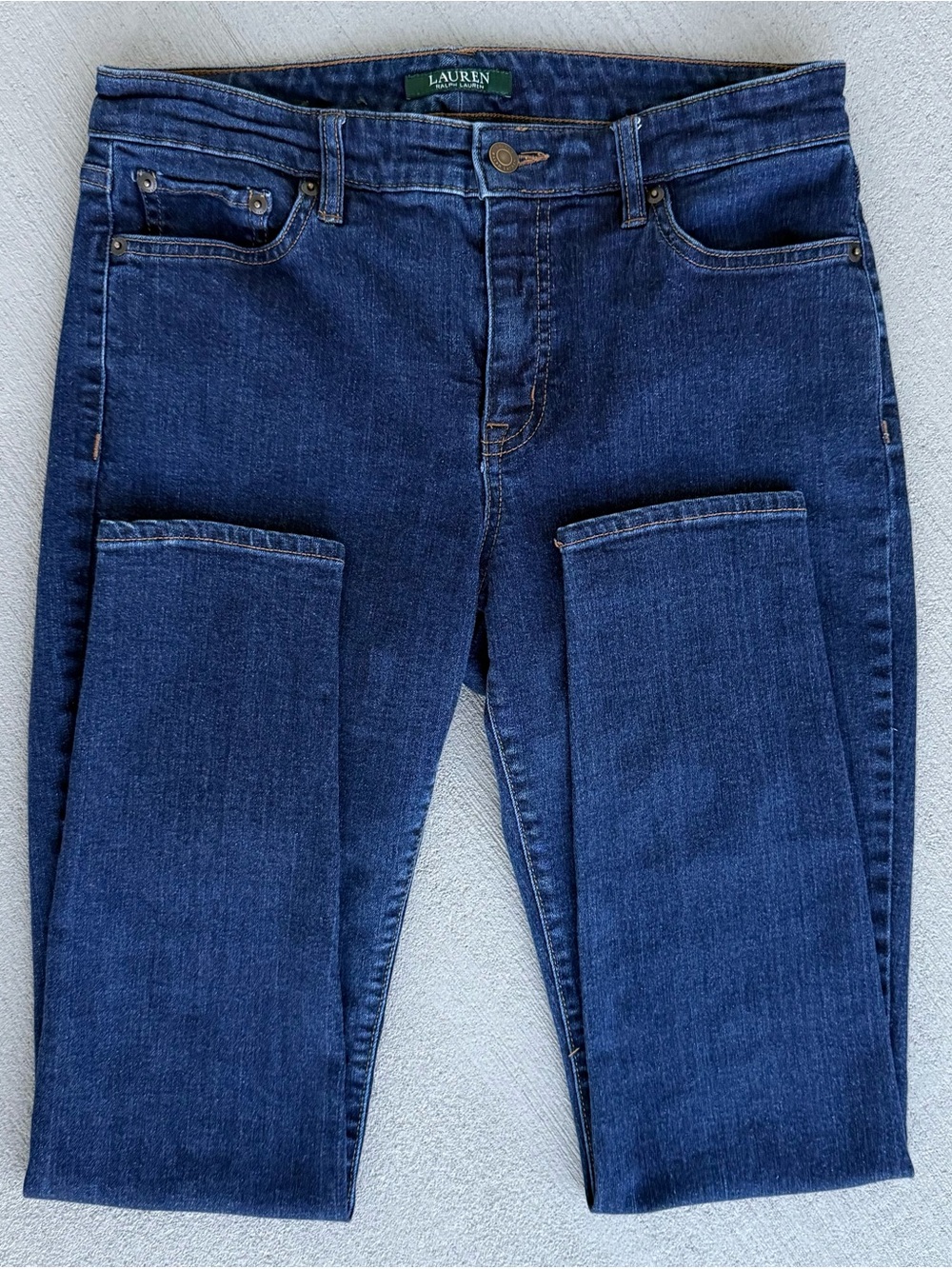 Lauren Ralph Lauren Dark Indigo Stretch Skinny Jeans Size 10